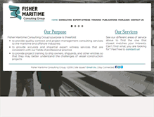Tablet Screenshot of fishermaritime.com